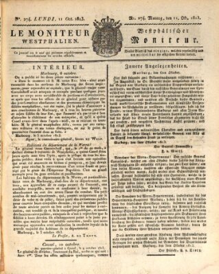 Le Moniteur westphalien = Westphälischer Moniteur (Le Moniteur westphalien) Montag 11. Oktober 1813