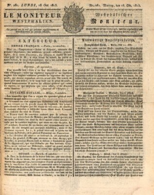 Le Moniteur westphalien = Westphälischer Moniteur (Le Moniteur westphalien) Montag 18. Oktober 1813