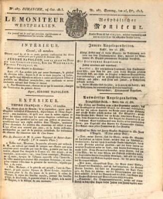 Le Moniteur westphalien = Westphälischer Moniteur (Le Moniteur westphalien) Sonntag 24. Oktober 1813