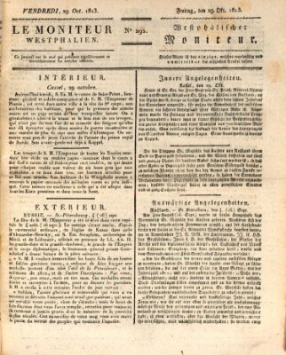 Le Moniteur westphalien = Westphälischer Moniteur (Le Moniteur westphalien) Freitag 29. Oktober 1813