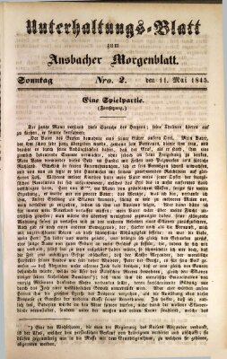 Ansbacher Morgenblatt für Stadt und Land (Ansbacher Morgenblatt) Sonntag 11. Mai 1845