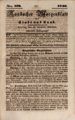 Ansbacher Morgenblatt für Stadt und Land (Ansbacher Morgenblatt) Freitag 13. November 1846