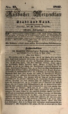 Ansbacher Morgenblatt für Stadt und Land (Ansbacher Morgenblatt) Freitag 29. Januar 1847