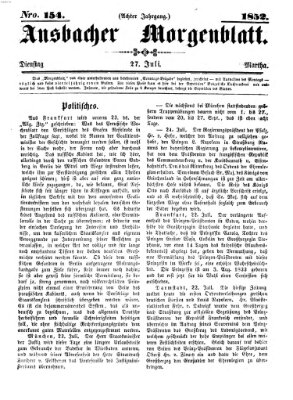 Ansbacher Morgenblatt Dienstag 27. Juli 1852