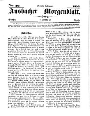 Ansbacher Morgenblatt Samstag 5. Februar 1853