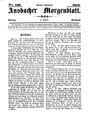 Ansbacher Morgenblatt Sonntag 5. Juni 1853