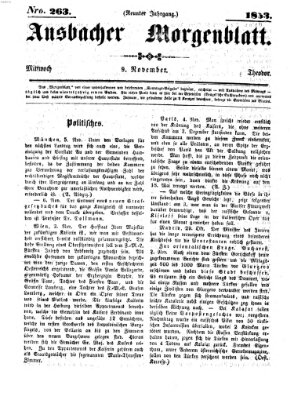 Ansbacher Morgenblatt Mittwoch 9. November 1853