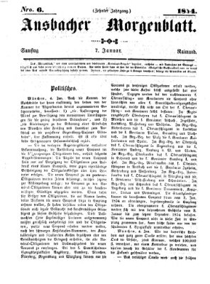 Ansbacher Morgenblatt Samstag 7. Januar 1854