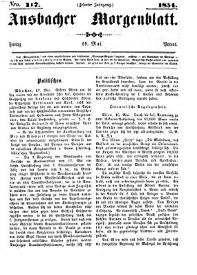 Ansbacher Morgenblatt Freitag 19. Mai 1854