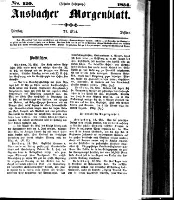 Ansbacher Morgenblatt Dienstag 23. Mai 1854