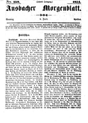 Ansbacher Morgenblatt Sonntag 9. Juli 1854