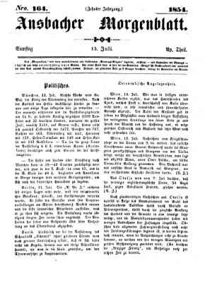 Ansbacher Morgenblatt Samstag 15. Juli 1854