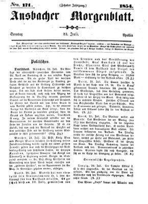 Ansbacher Morgenblatt Sonntag 23. Juli 1854