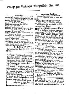 Ansbacher Morgenblatt Dienstag 7. November 1854