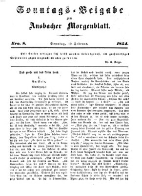 Ansbacher Morgenblatt Sonntag 19. Februar 1854