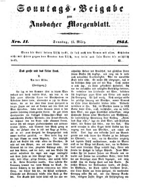 Ansbacher Morgenblatt Sonntag 12. März 1854