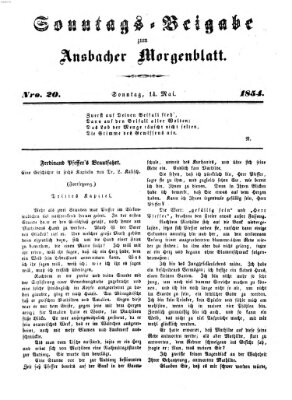 Ansbacher Morgenblatt Sonntag 14. Mai 1854