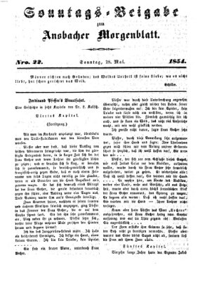 Ansbacher Morgenblatt Sonntag 28. Mai 1854