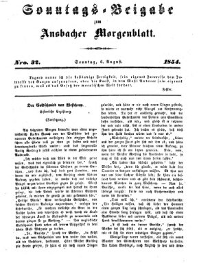 Ansbacher Morgenblatt Sonntag 6. August 1854