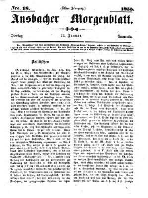 Ansbacher Morgenblatt Dienstag 23. Januar 1855