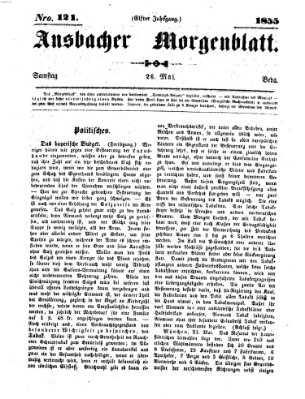 Ansbacher Morgenblatt Samstag 26. Mai 1855