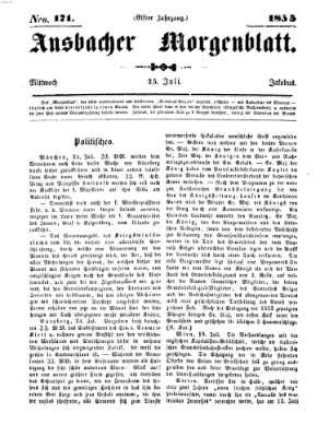 Ansbacher Morgenblatt Mittwoch 25. Juli 1855