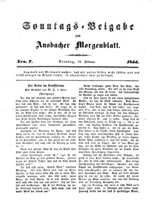 Ansbacher Morgenblatt Sonntag 18. Februar 1855