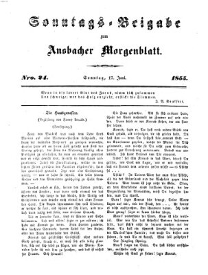 Ansbacher Morgenblatt Sonntag 17. Juni 1855