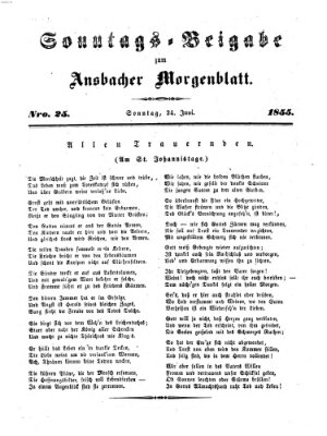 Ansbacher Morgenblatt Sonntag 24. Juni 1855