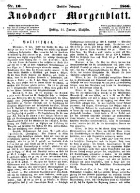 Ansbacher Morgenblatt Freitag 11. Januar 1856