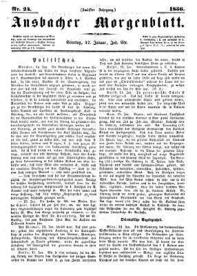 Ansbacher Morgenblatt Sonntag 27. Januar 1856