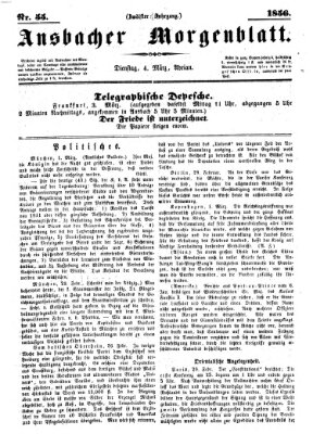 Ansbacher Morgenblatt Dienstag 4. März 1856