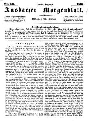 Ansbacher Morgenblatt Mittwoch 5. März 1856