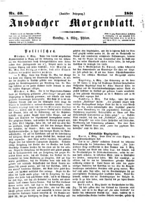 Ansbacher Morgenblatt Samstag 8. März 1856