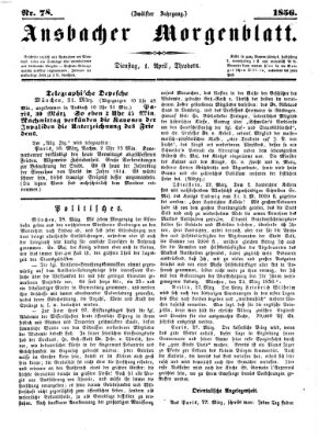 Ansbacher Morgenblatt Dienstag 1. April 1856