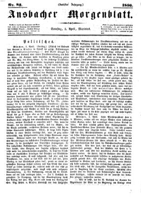 Ansbacher Morgenblatt Samstag 5. April 1856