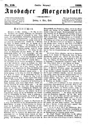 Ansbacher Morgenblatt Freitag 9. Mai 1856