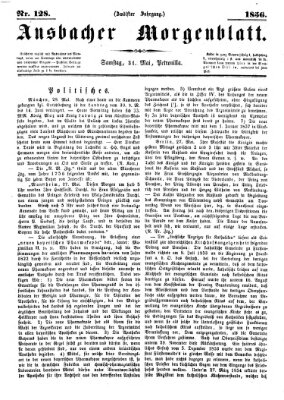 Ansbacher Morgenblatt Samstag 31. Mai 1856