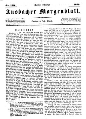 Ansbacher Morgenblatt Sonntag 6. Juli 1856