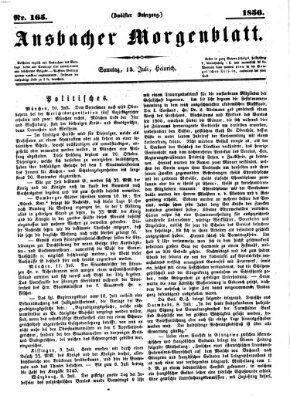 Ansbacher Morgenblatt Sonntag 13. Juli 1856