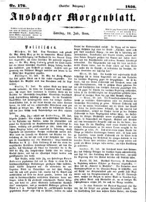 Ansbacher Morgenblatt Samstag 26. Juli 1856