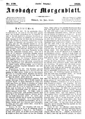 Ansbacher Morgenblatt Mittwoch 30. Juli 1856