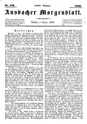 Ansbacher Morgenblatt Samstag 9. August 1856