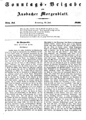 Ansbacher Morgenblatt Sonntag 15. Juni 1856