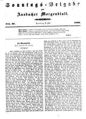 Ansbacher Morgenblatt Sonntag 6. Juli 1856