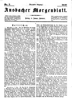 Ansbacher Morgenblatt Freitag 9. Januar 1857