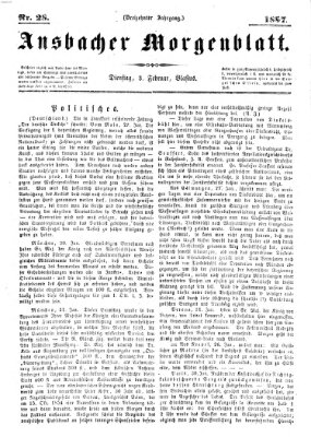 Ansbacher Morgenblatt Dienstag 3. Februar 1857