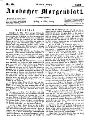 Ansbacher Morgenblatt Freitag 6. März 1857