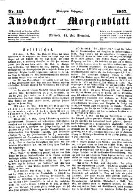 Ansbacher Morgenblatt Mittwoch 13. Mai 1857