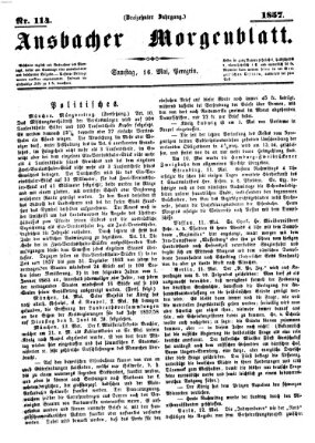 Ansbacher Morgenblatt Samstag 16. Mai 1857